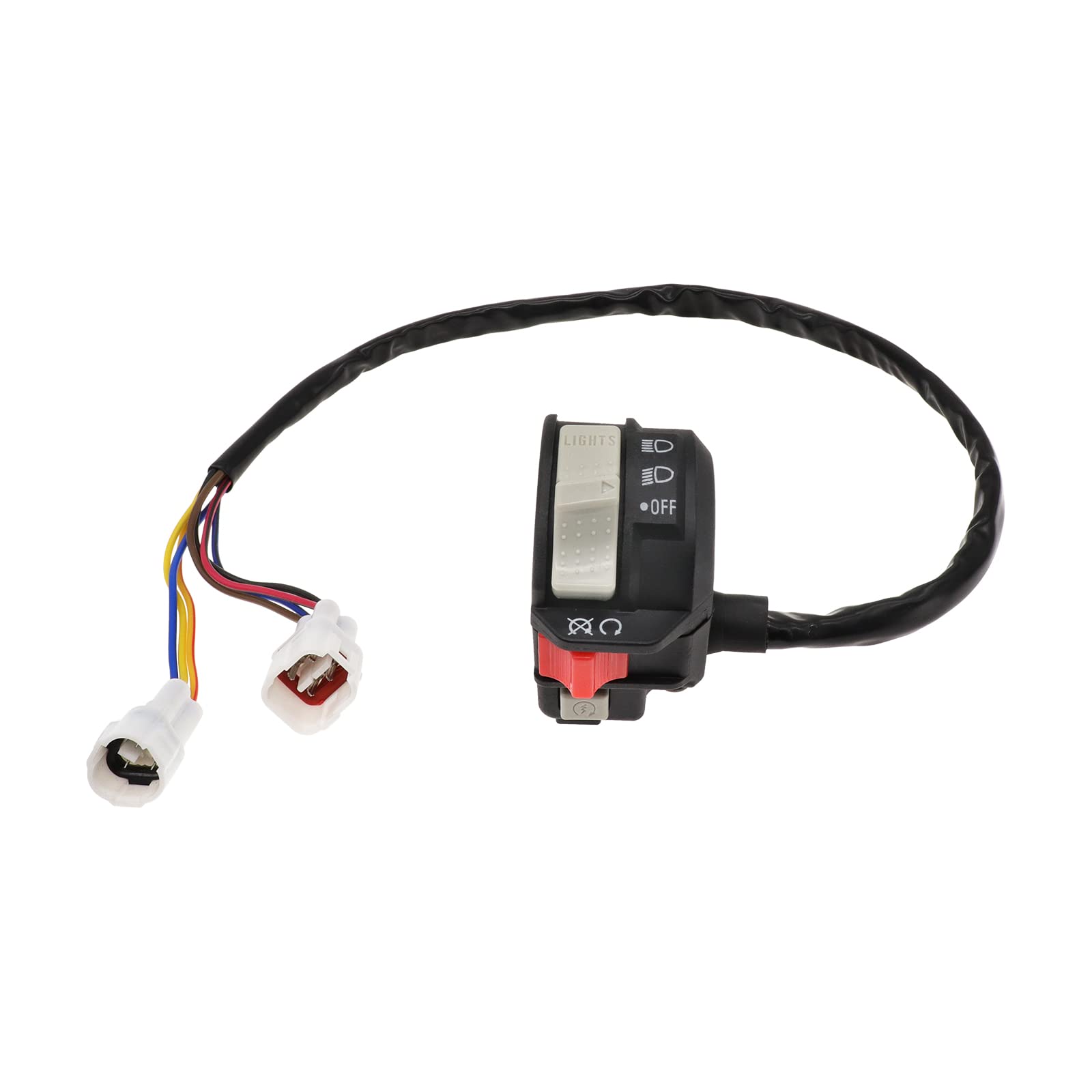 Handlebar Switch Engine Start Run Off Headlight Hi/Lo For Yamaha Raptor