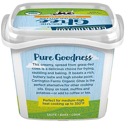 Carrington Farms USDA Certified Organic Grass Fed Ghee, 12oz., Compare Our Cost Per Ounce