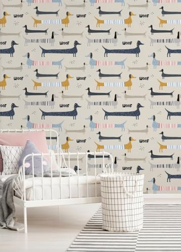 Vinilo Decorativo de Pared Cachorro Dachshund para Niños miniatura 5
