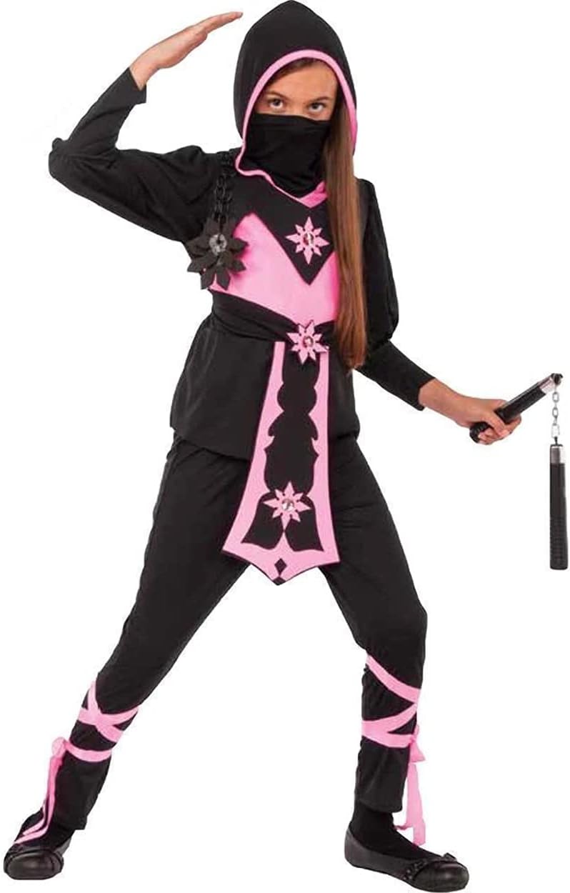 Amazon.com: Rubie's Child's Pink Crystal Ninja Costume, Medium ...