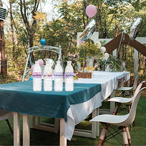 CREATCABIN 100 Stück 4 Stile Meerjungfrau Wasserflaschenetiketten Bedruckbare wasserdichte Selbstklebende Flaschenaufkleber Verpackungen… – Ansicht 6