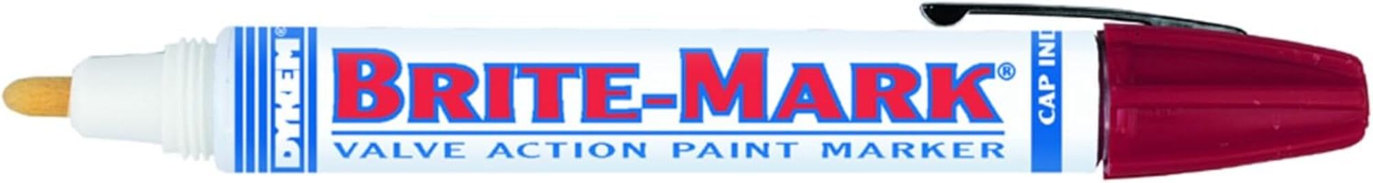 BRITE-MARK® 40 Threaded Cap Valve Action Permanent Paint Markers (Single Marker) | Yellow