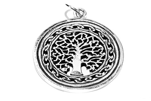 Pendentif en argent sterling hêtre celtique Germanenschmuck Daimhin unique