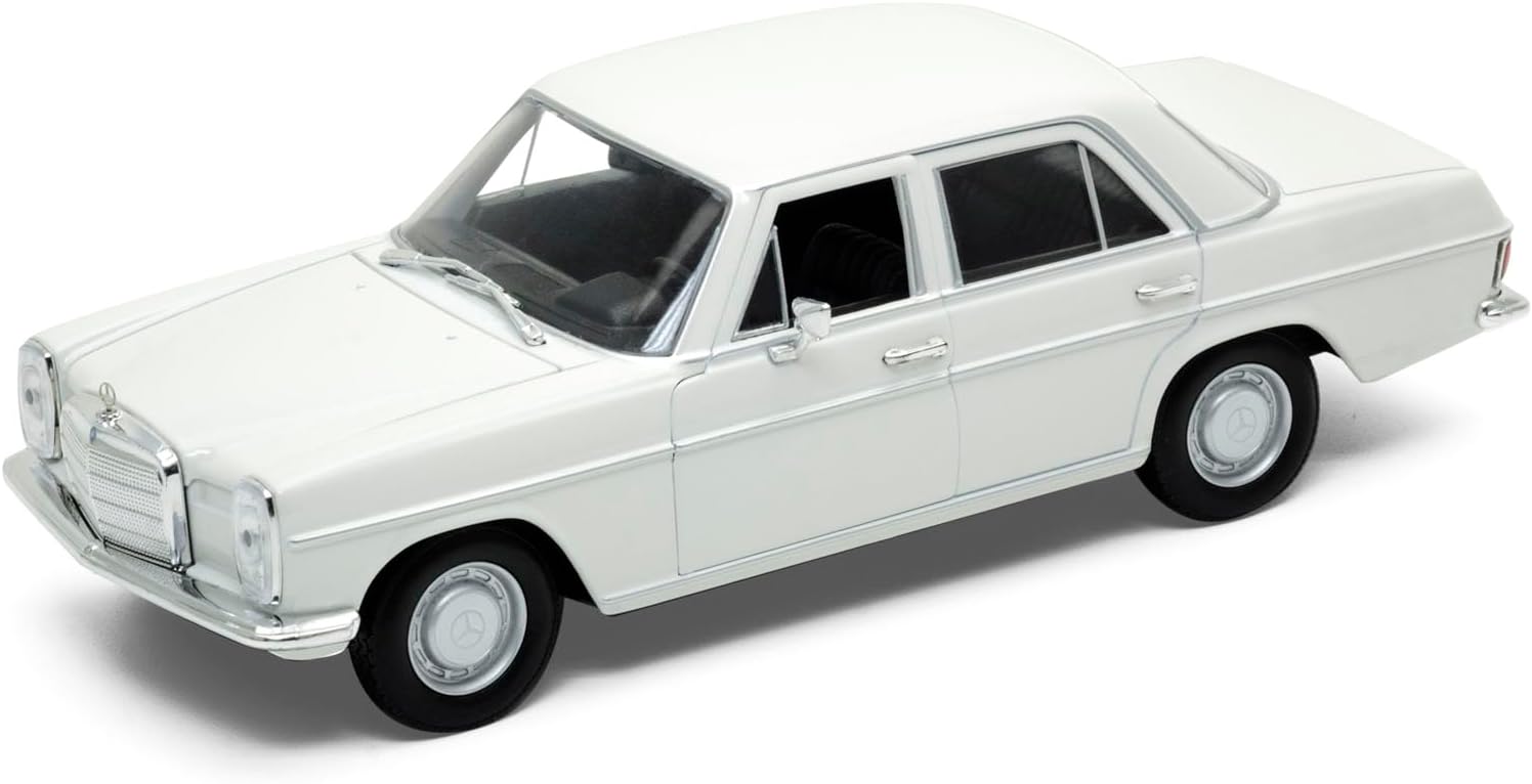 OPO 10 - Welly 1/24 Scale Model car, Compatible with Mercedes-Benz 220 White - 24091