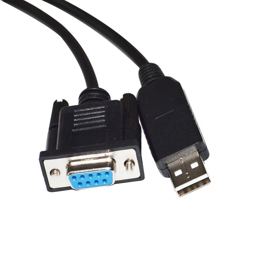 RIKYJIC FT232RL USB Male to DB9 Female RS232 Serial Communication Cable Data Cable for Ningbo Keli Weighing Instrument with PC(1.8 Meters)