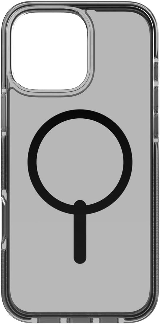 ZAGG Santa Cruz Snap iPhone 16 Pro Case – MagSafe Compatible, 13ft Military-Grade Drop Protection, Graphene Reinforced, Anti-Scratch, Slim & Lightweight, 70% Recycled Content, Clear with Black Accents