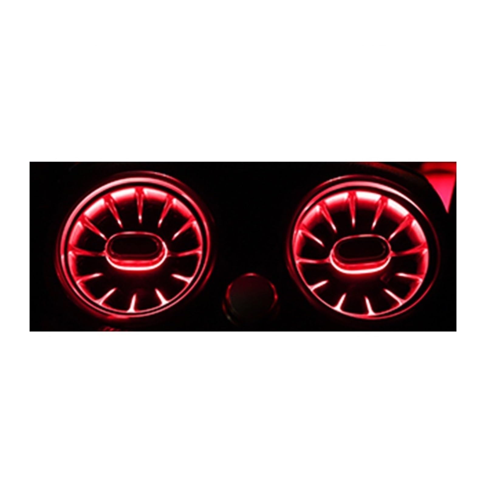 XCZPRKMXY Rear Air Conditioning Vent LED Turbine Ambient Light Compatible with Mercedes Benz C/E/GLC Class W205 W213 X253 LED Atmosphere Light(E Coupe)