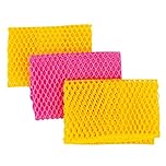 Top Clean Innovative dish washing net cloths/scourer - for washing dishes - 11 by 11 inches - 3pcs
