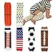 Elesa Miracle 6-pack Baby & Toddler Cozy Soft Leg Warmers, Kneepads, Gift Set for Boys & Girls, Rugby, Car, Rocket, Star, Amarican Flag