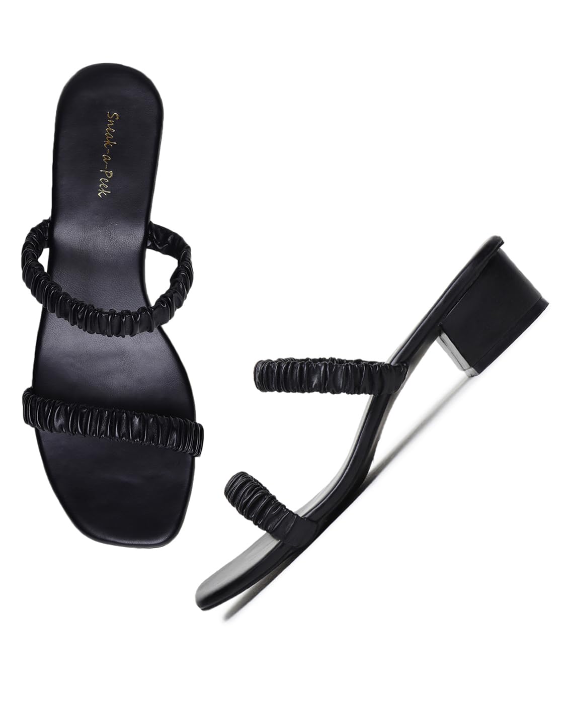 sneak-a-peek - Trendy Block Heeled Sandals for Women 2 INCH (SNE-3) (B0D9S1RLX4) Amazon Price History, Amazon Price Tracker