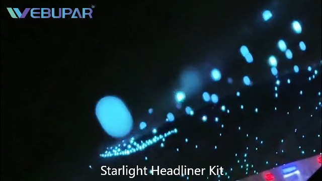 Image of Dual Color Starlight Headliner Kit, 600pcs 9.8ft Star Lights for Car | 20W Twinkle Music Sync RGBW Fiber Optic Star Ceiling Lights with APP Remote Control, Home Ceiling Decor