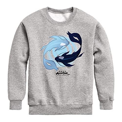 HYBRID APPAREL - Avatar: The Last Airbender - Moon and Ocean Spirit Koi - Youth Crewneck Fleece Sweatshirt