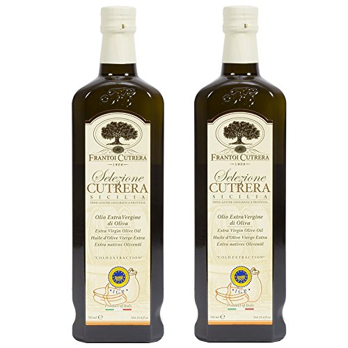 Frantoi Cutrera Selezione Cutrera Extra Virgin Olive Oil - Cold Extracted, Made in Sicily - 24.5 Ounces - Pack of 2