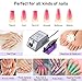 Pinkiou Professional Electric Nail Drill Manicure Filer Kit Nail Polish Machine Set with 6 Acrylic Gel Remover and 7Pcs Nail Drill Bits