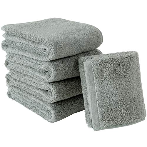Amazon Co Jp限定 タオル研究所 タフネス Pro 005 フェイスタオル スティールグレー 5枚セット 耐久性 やわらか ボリューム プロ仕様 ホテル 高速吸水 綿100 毛羽レス 選べる6色 Japan Technologyのレビュー クチコミとして参考になる投稿4枚 Roomclip