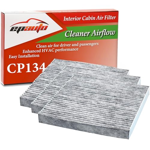 Image of EPAuto CP134 (CF10134) Premium Cabin Air Filter includes Activated Carbon, 3 Packs