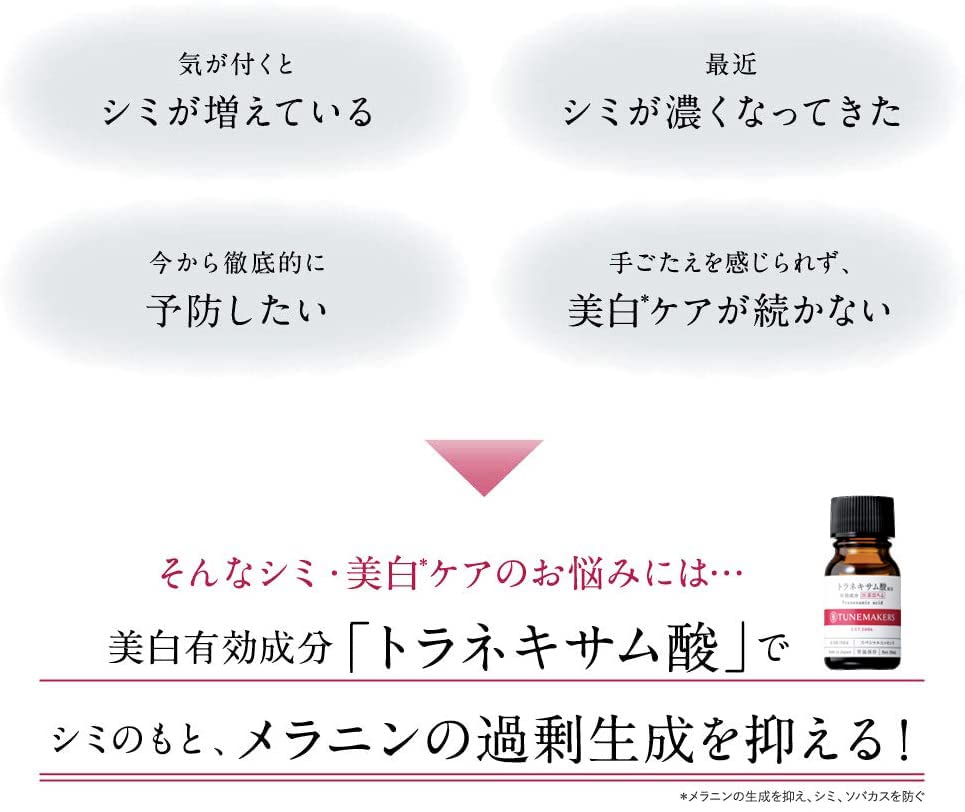Amazon.co.jp: 【原液】医薬部外品 トラネキサム酸 薬用美白原液 10ml