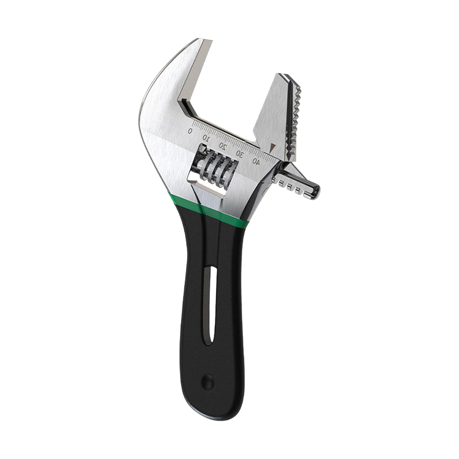 Msioytog Professional Anti Misstep Double Coated Grip Adjustable Spanner for Industrial Maintenance and Plumbing Compact Adjustable Wrench for Tight Spaces