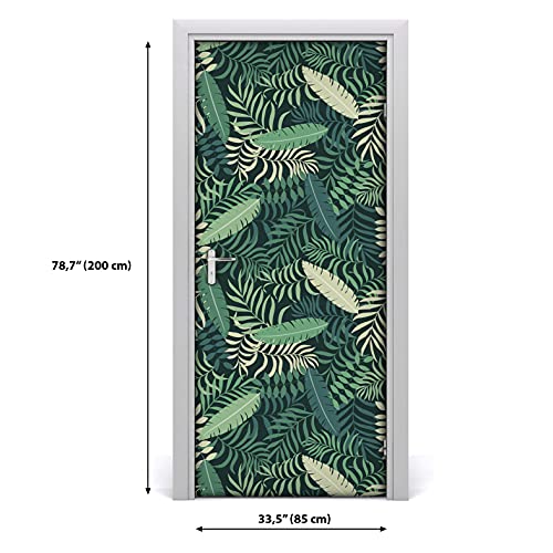 Papier peint de porte pour masquer les rayures et imperfections sur surface usée - 4