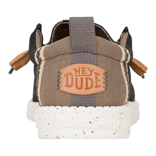 Image of HEYDUDE Men's Wally Craft Linen Slip-On Loafers | Lightweight Comfortable Shoes | Travel Ready Casual Walking Sneakers