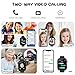 OKYUK Smartwatch Kinder mit Telefon und GPS, 4G Videoanrufe/Voice Chat/SOS/Schulmodus/SMS/Wec... Kinder Smartwatch mit Schrittzähler Schlafen, Geschenk für Mädchen Junge (T45 Schwarz)
