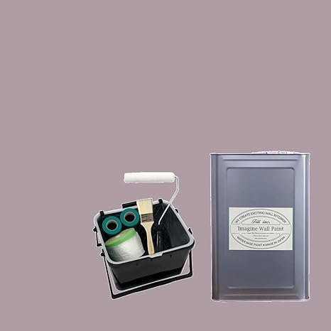 Amazon Co Jp 壁紙屋本舗 ペンキ 水性塗料 15l ペイントセット 道具付 しとやかな藤の花 灰紫 グレイッシュ パープル Jb F1a イマジンウォールペイント 室内 壁 天井 壁紙 家具 Diy 工具 ガーデン