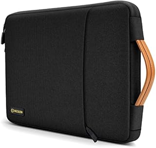 INESEON 15 15.6 Inch Laptop Case Sleeve with Handle for 15.6" Lenovo HP Dell Asus Acer Chromebook Samsung Notebook, Macbook Pro 16 M2 M1 2023, 15.6 Protective case Waterproof Cover Bag, Black