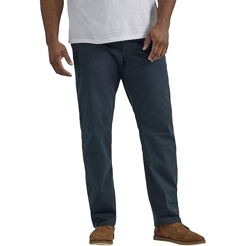 Lee Men's Big & Tall Extreme Motion Flat Front Regular Straight Pant