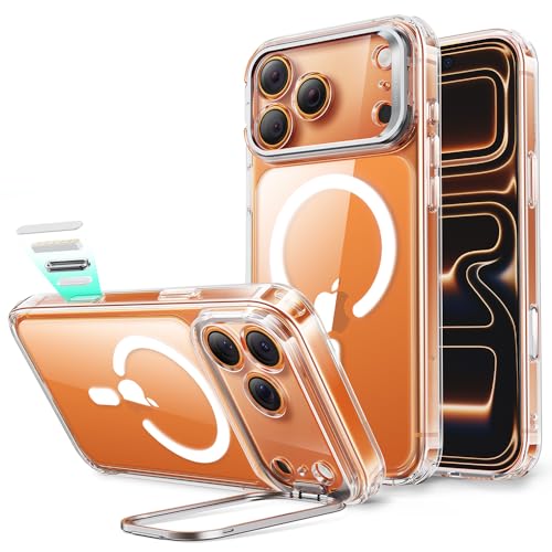 ESR für iPhone 17 Pro Hülle Kamerasteuerung kompatibel mit MagSafe Militärnorm Schutzhülle integrierter Versteck Ständer Handy Case Kratzfeste Rückseite Classic Serie Klar
