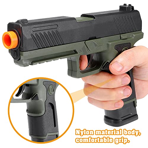 Hitsong Toy Gun, Soft Bullet Toy Pistol, Empty Shell Ejecting, Nylon, Education Toy Mode For Boys And Girls Age 8+, Gift For Birthdays Holidays Christmas (Green) #TOP1
