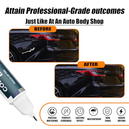 Image of (218 Attitude /Midnight Black Metallic) Car Touch Up Paint for Toyota, Car Paint Pen Scratch Repair Two-In-One Touch Up Paint, Premium Car Scratch Remover for Deep Scratches