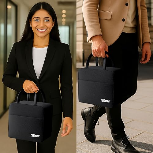 Image of Crasts Insulated Lunch /Tiffin /Storage Bag for Men & Women Reusable Waterproof Travel Bag for Office, College & School Lightweight Thermal Design Polyester Black 7liter