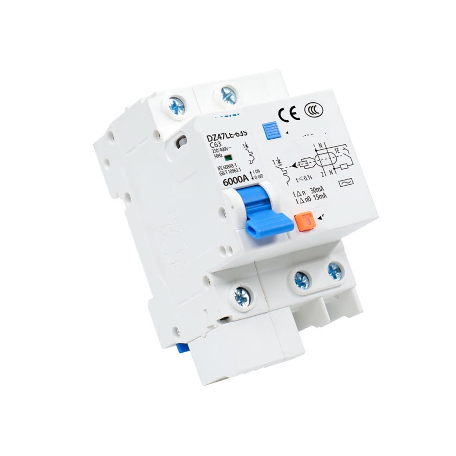 Interrupteur d'air DZ47LE-63S 2P pour sécuriser le tableau électrique de la maison