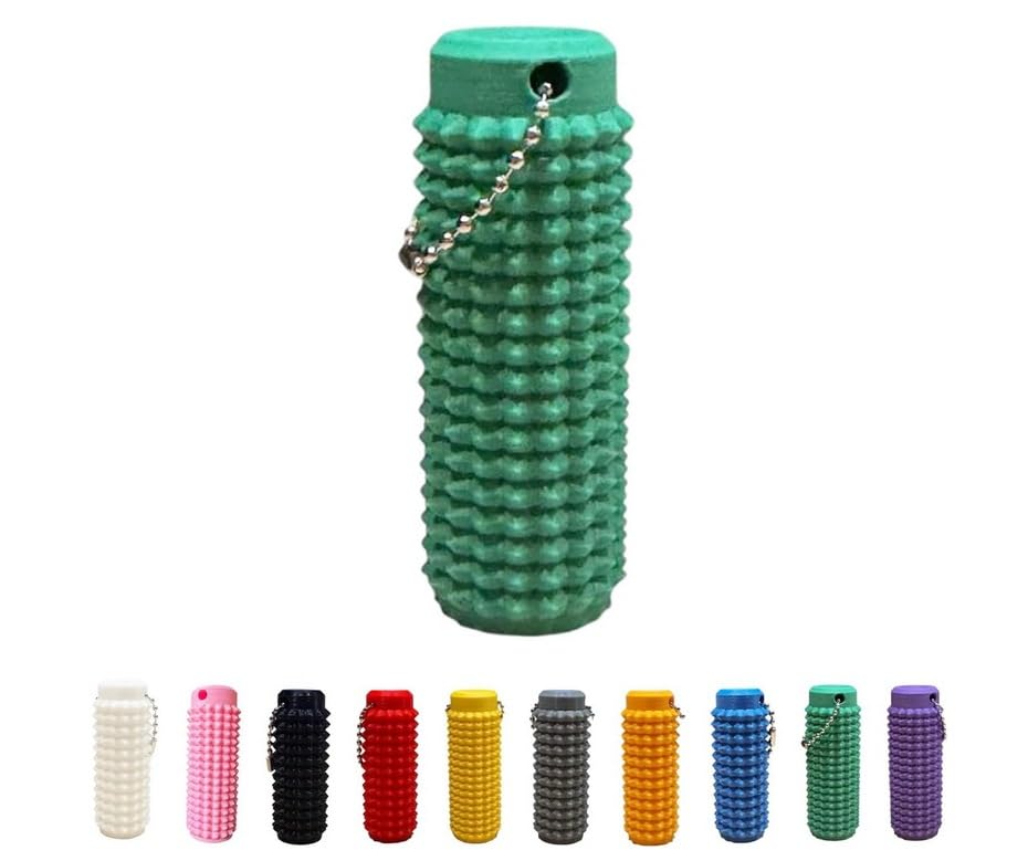 Spiky Grippie Stim Keychain, Anxiety Relief Pain Stim Bumpy Fidget Keychain, Stress, ADHD, Venting Key Pendant, Pocket Mini Fidget Toy, Little Ouchies Fidget, Novelty Gifts for Friends (Green) — image 1