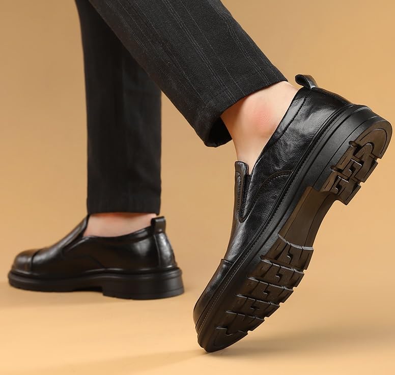 Men's Slip-Ons Loafers Mens Patent Leather Dress Shoes Business Formal Casual Comfortable Oxfords Shoes for Men4