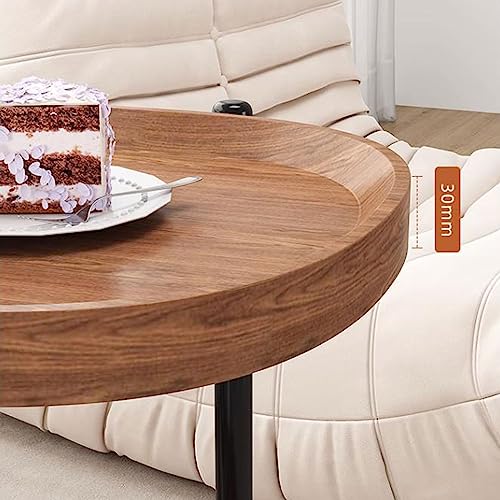 Table basse et table d'appoint de canapé sur roulettes noires
