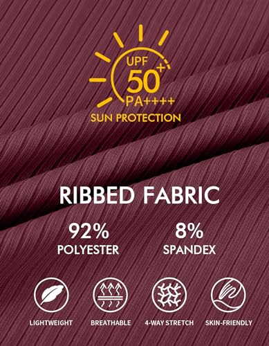 Charmo Women Ruffle Maternity One Piece Swimsuits Adjustable Shoulder Straps Pregnancy Swimwear Ruched Cutout Swimwear Red - Image 5