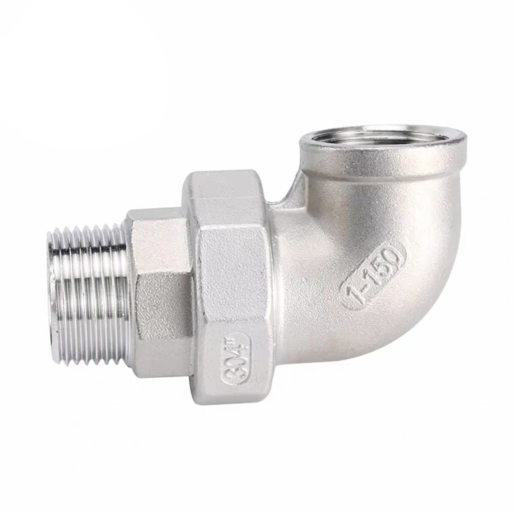 Schlauchverbinder, 1/4", 3/8", 1/2", 3/4" Und 1" Außen-/Innengewinde, 90-Grad-Winkelstück Mit Bsp-Gewinde, 304,Mführende Verbindung, Rohrverschraubung/Female To Female/1-1/4"