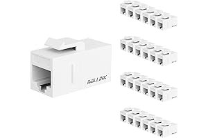 iwillink Cat6 Keystone Jack 25-Pack, UTP Ethernet Keystone Coupler
