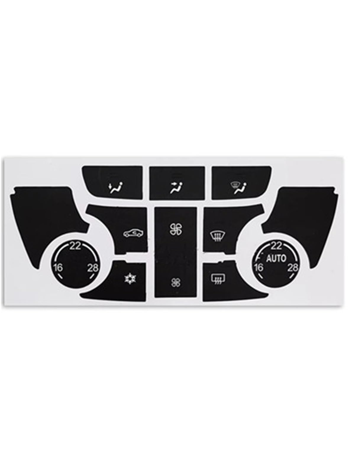 Button Trim Compatible with Buick for Encore for Verano Car Air Conditioning Panel Button Sticker(AC Type A)
