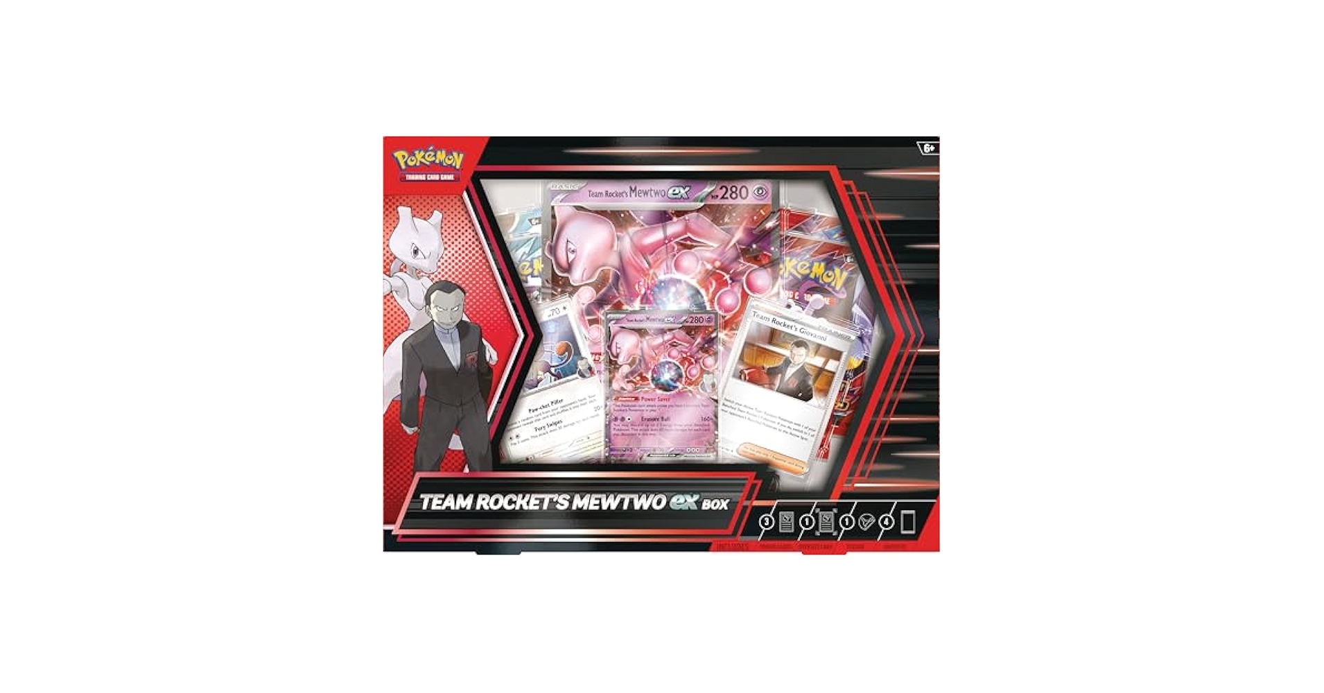 Amazon.com: Pokemon TCG: Team Rocket's Mewtwo ex Box - 4