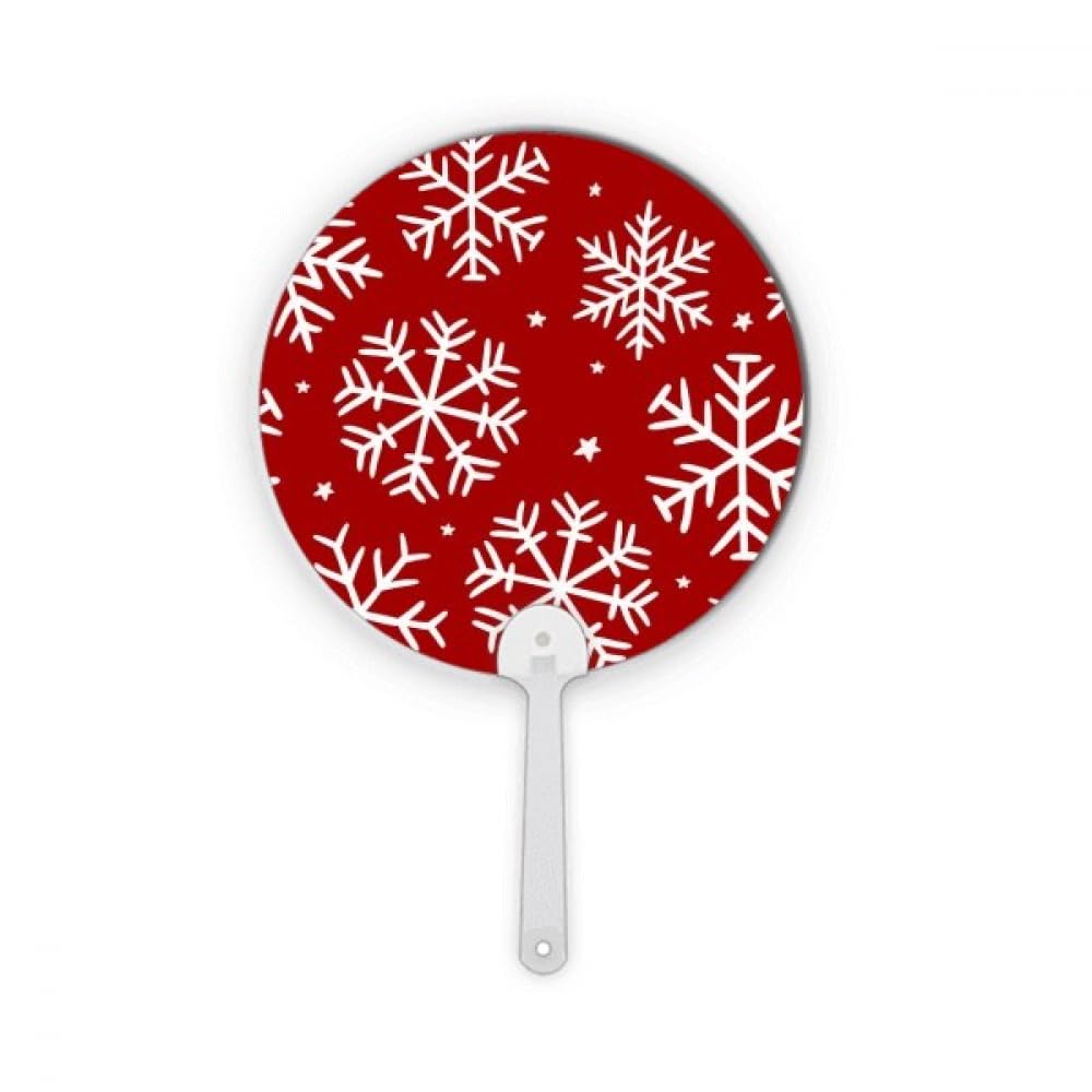 Flocon de neige rouge festival : artisanat rond plastique durable
