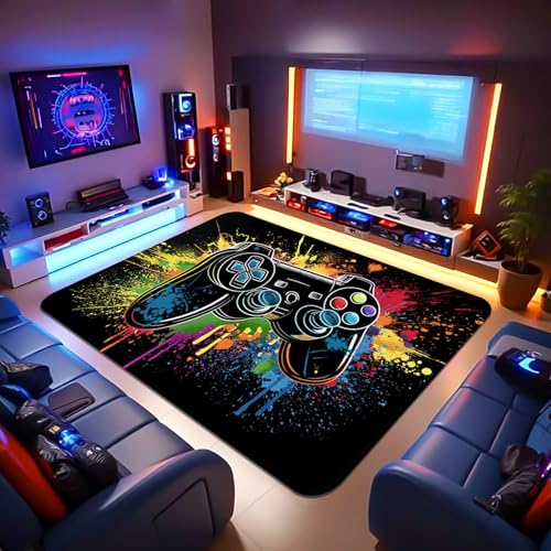 Tapete Gaming para Cuarto de Niños 5'x7' Antideslizante miniatura 3