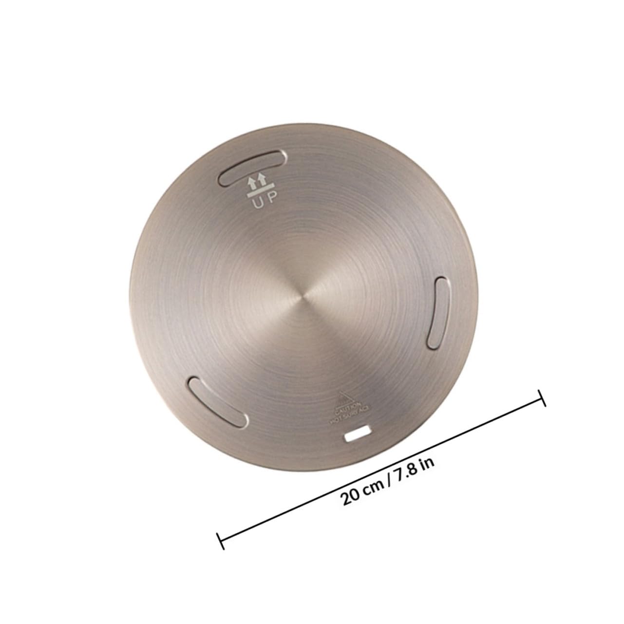 Placa de Transferencia de Calor de 20 Cm de Acero Inoxidable Rosa Dorado, Difusor de Calor para Estufa de Gas y Cocina de Inducción, Adaptador para Utensilios de Cocina, Accesorio