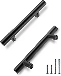 HBL' 30 Pack | 3 Inch Center to Center Matte Black Cabinet Pulls Kitchen Cabinet Handles,Made of Stainless Steel,Ideal for Cabinet,Drawer,Cupboard and Wardrobe.