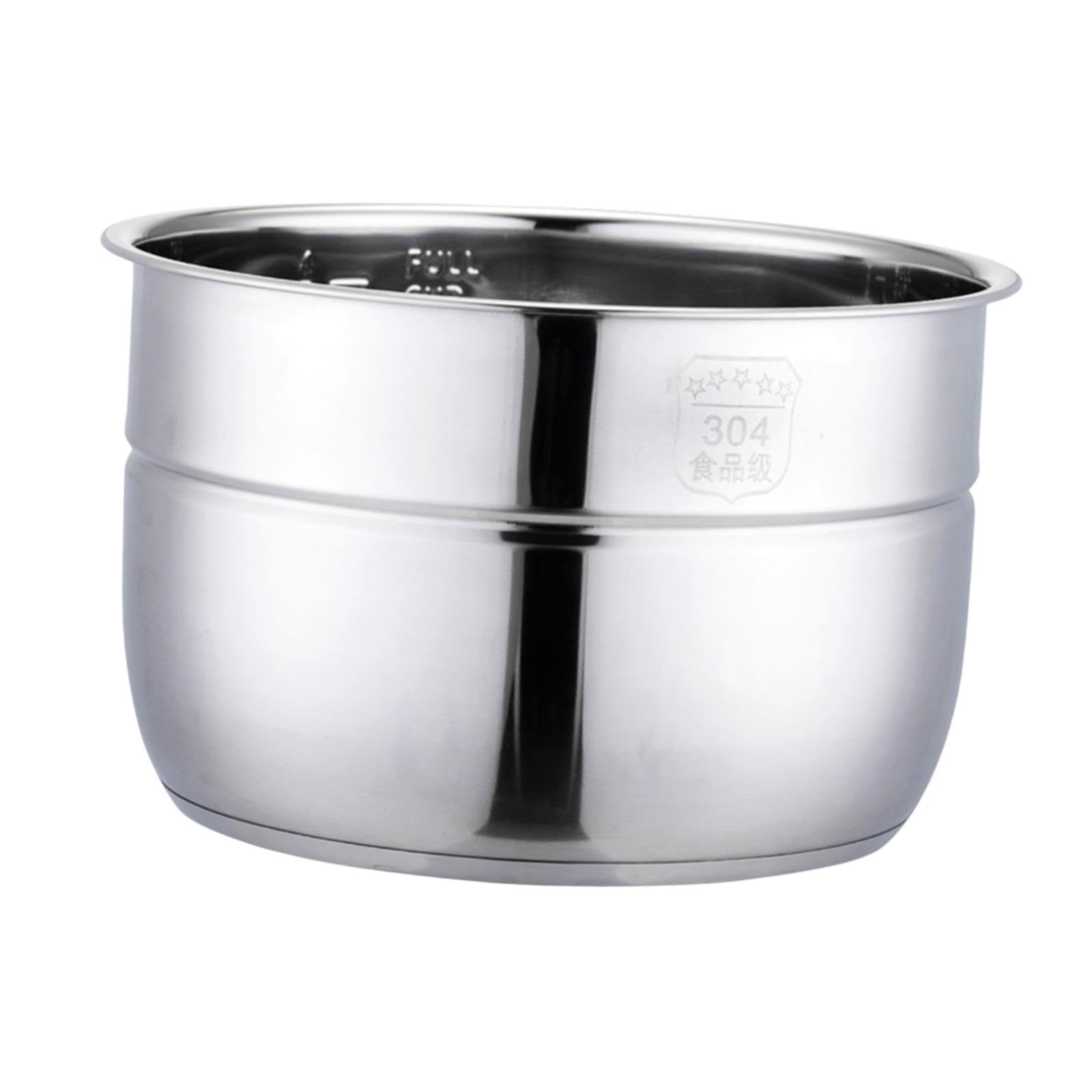 Olla a Presión Recipiente Interno Olla Eléctrica Cocina Multifuncional Acero Inoxidable Resistente Adecuado para Fiestas Familiares Hogar, 12l