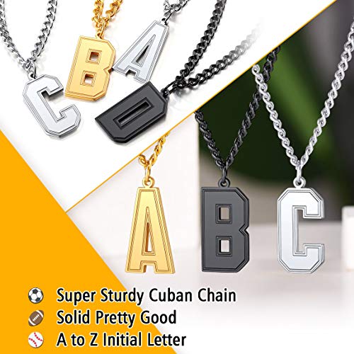 Chain Necklace with Letter J for Mens Jewelry Gifts s 18K Gold Plated Chain3