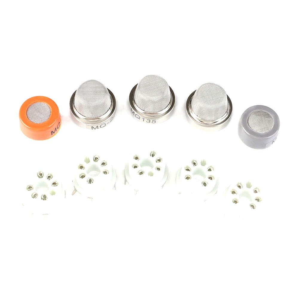 1lot MQ Series Sensors MQ-135 MQ-2 MQ-3 MQ-5 MQ-7 Detecting Sensor with MQ Socket Base MQ135 MQ2 MQ3 MQ5 MQ7