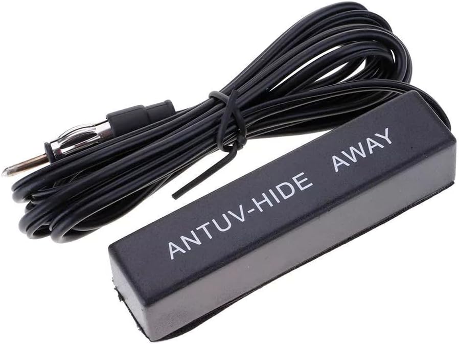 Universal Car Hidden Amplified Antenna Kit 12v – Electronic Stereo AM/FM Radio – Car, Auto, Motorcycles, Truck, SUV, Van, Boat, Golf, RV – Gain Hide-Away, Easy Installation, Waterproof