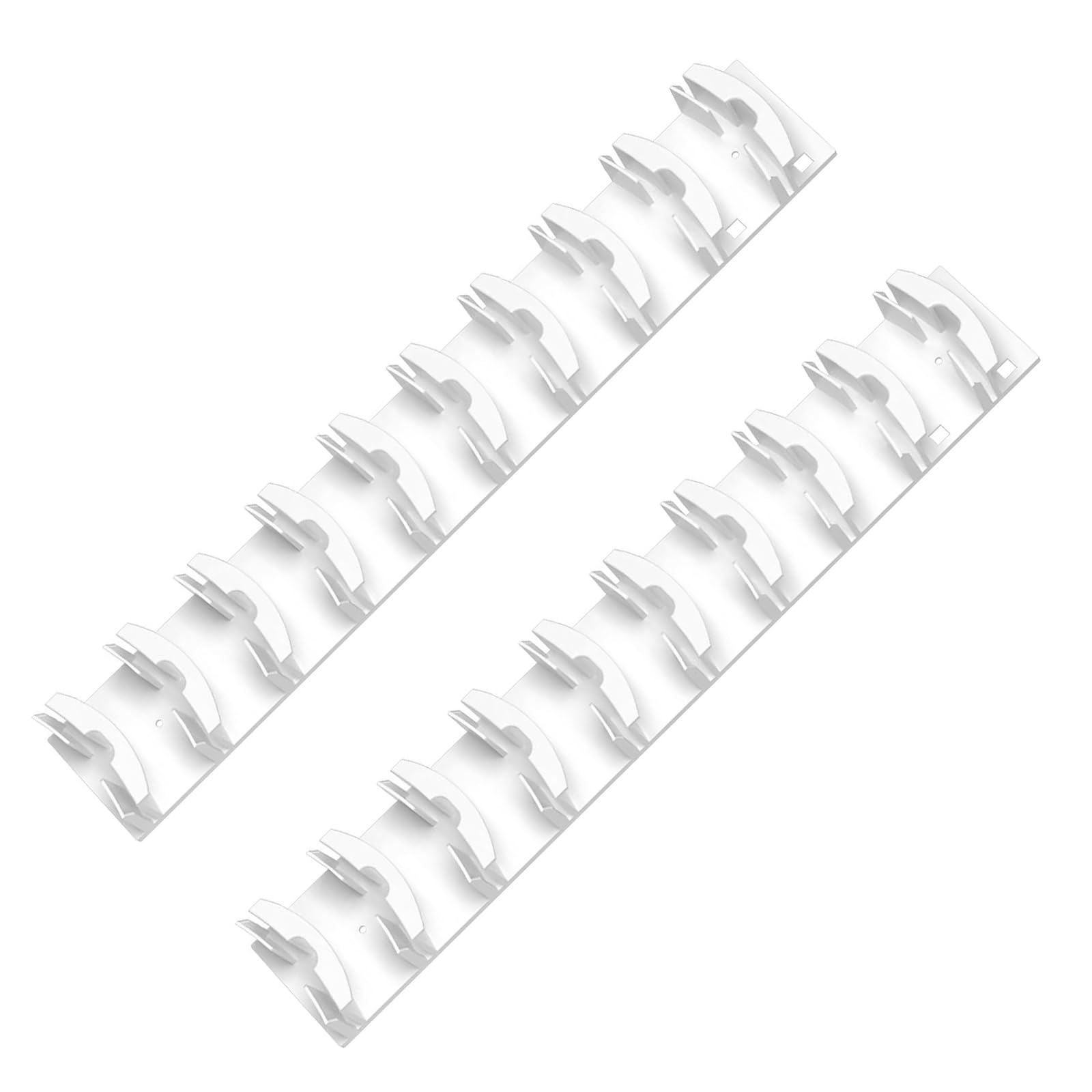 Mekalero White 2Pcs Baseball Hat Rack Wall Mounted Caps Holder Shelf Hat Organizers Stand Multifunctional Hanger Closet Organization